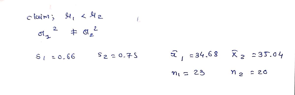 Statistics homework question answer, step 1, image 1